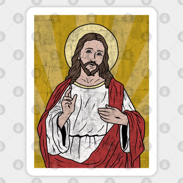 Jesus Sticker by valentinahramov